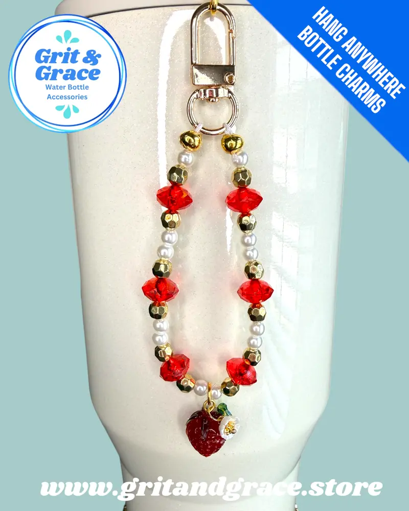 Strawberry Pearl Hang-Anywhere Charm 1