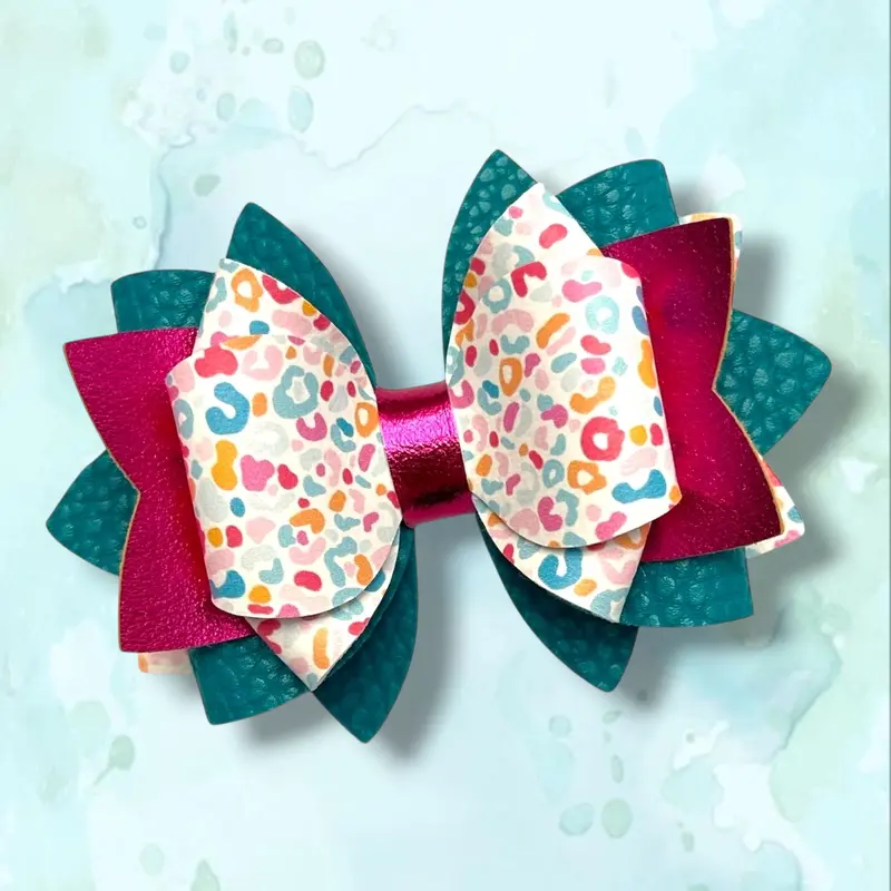 Summer Leopard Print Bow Accessory 1