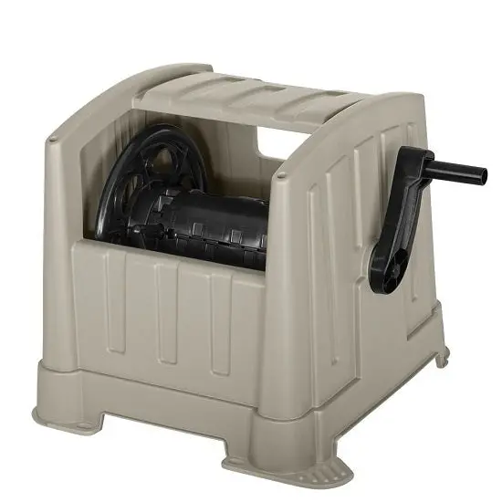 Suncast Hide-Away Retractable Hose Reel – 100-Foot Capacity 1