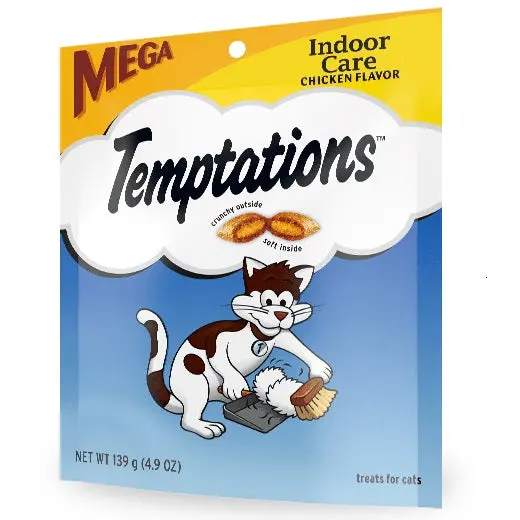 Temptations Indoor Care Cat Treats – Chicken Formula (4.9 Oz) 1
