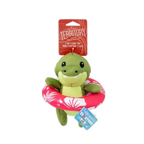 Territory 2-In-1 Floating Gator Dog Toy With Squeaker 1
