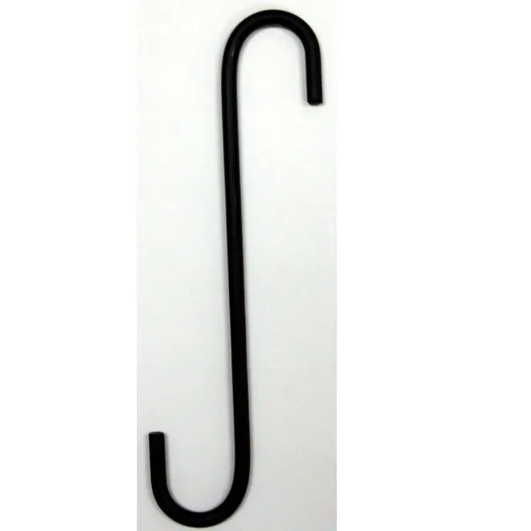 The Hookery Rs-8 S-Hook – 8" Versatile Black Wrought Iron Hook 1