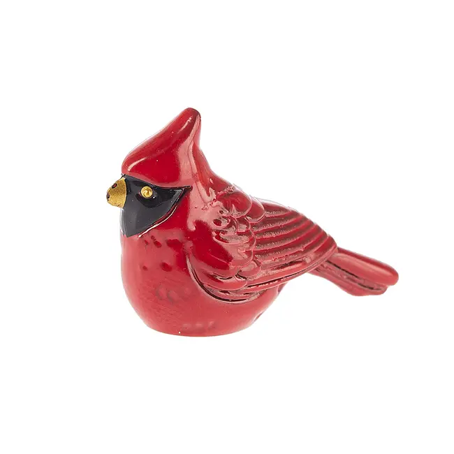 The Lucky Little Cardinal Charm – Hand-Painted Garden Accent 1