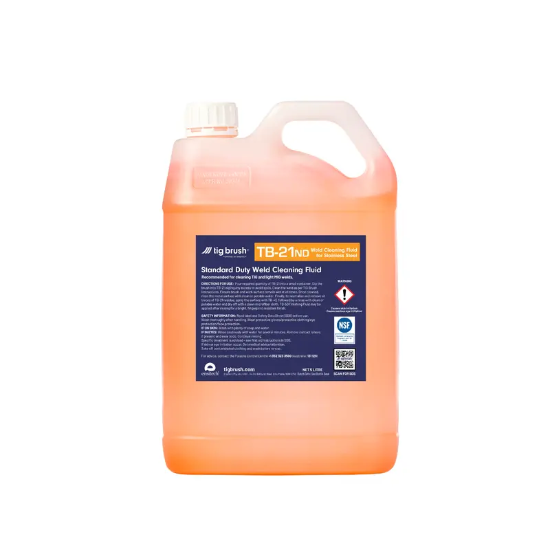 Tig Brush Tb-21Nd Orange Weld Cleaning Solution – 5 Litre 1