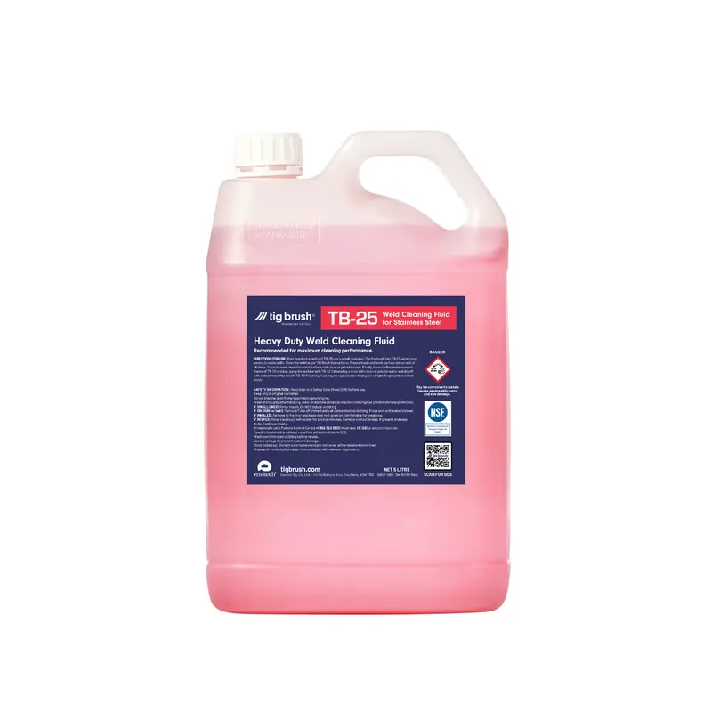 Tig Brush Tb-25 Weld Cleaning & Polishing Fluid – Pink Formula (5L) 1