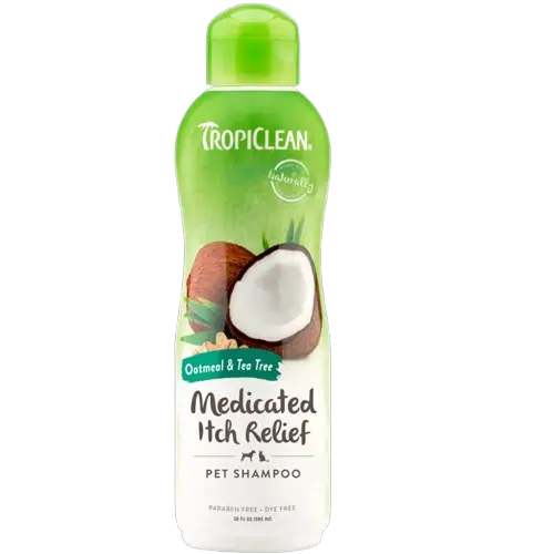 Tropiclean Oatmeal & Tea Tree Pet Shampoo – 20 Oz Bottle 1