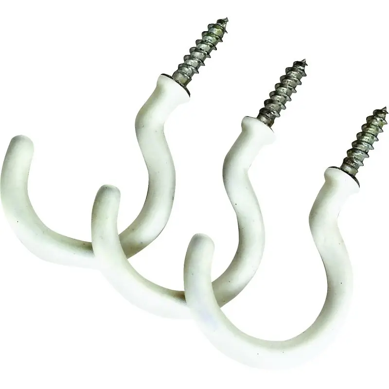 Vinyl-Coated Ceiling Hooks For Hanging Plants – 3-Pack 1