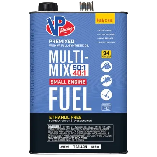 Vp Small Engine Fuels Multi-Mix Pre-Mixed 40:1 & 50:1 Fuel – 1 Gallon 1