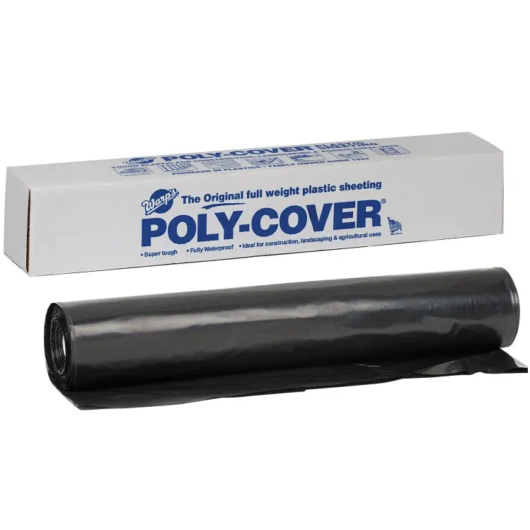 Warp’S Coverall Black Plastic Sheeting – 20 Ft × 25 Ft Heavy-Duty Tarp 1