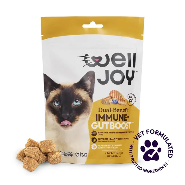Welljoy Immune+ Cat Supplement – 3.2 Oz (120 Count) Daily Immunity Support 1