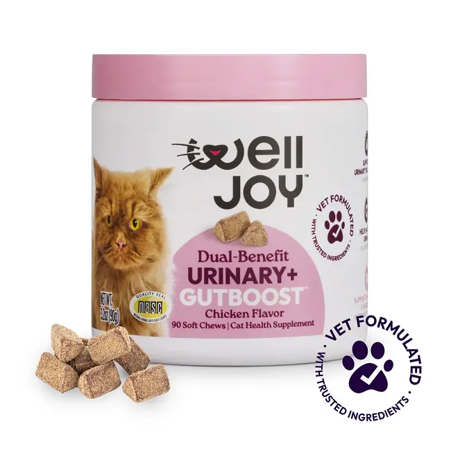 Welljoy Urinary+ Supplement For Cats – 3.2 Oz (90 Ct) 1