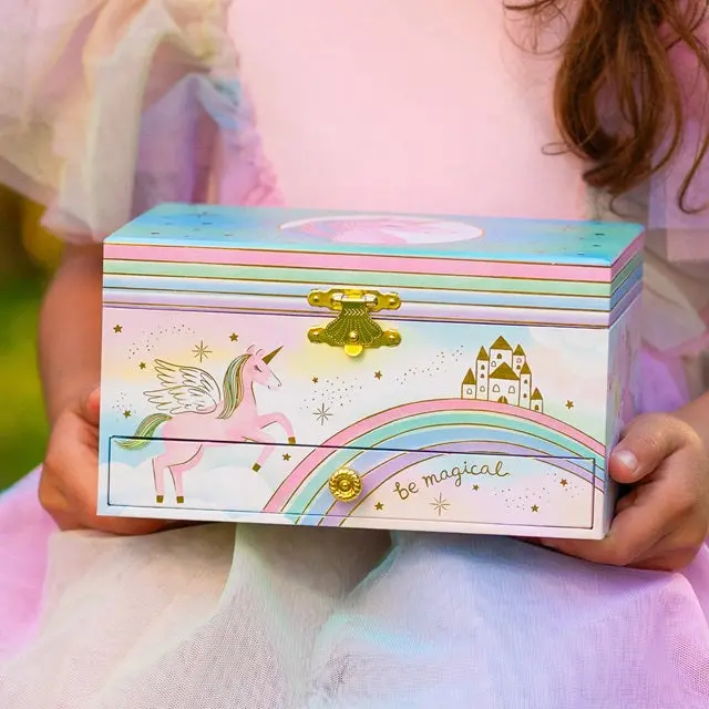 Whimsical Unicorn Musical Jewelry Storage Box 1