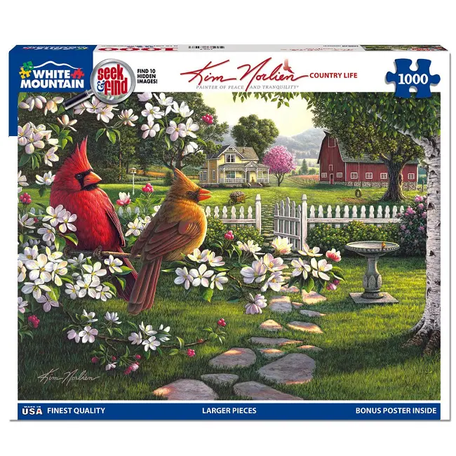 White Mountain Country Life Seek & Find Jigsaw Puzzle – 1000 Pieces 1