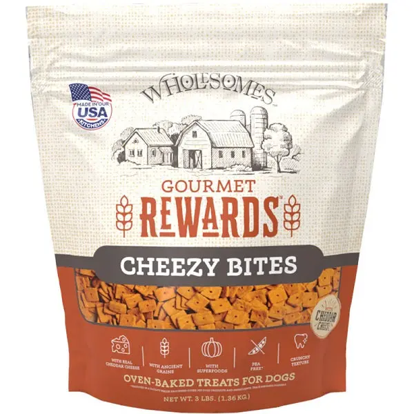 Wholesomes Cheezy Bites – Gourmet Dog Treats, 3 Lb Bag 1