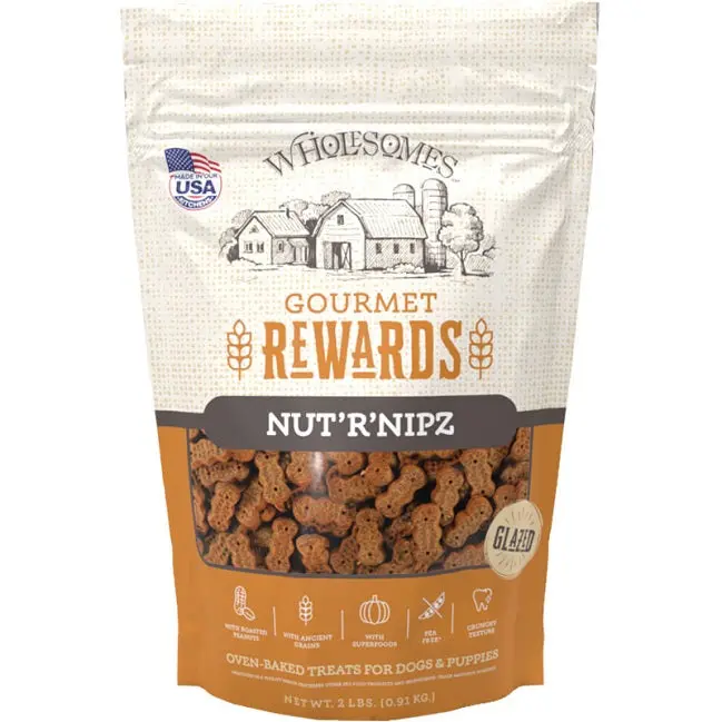 Wholesomes Nut'R'Nipz – Gourmet Dog Treats, 2 Lb Bag 1