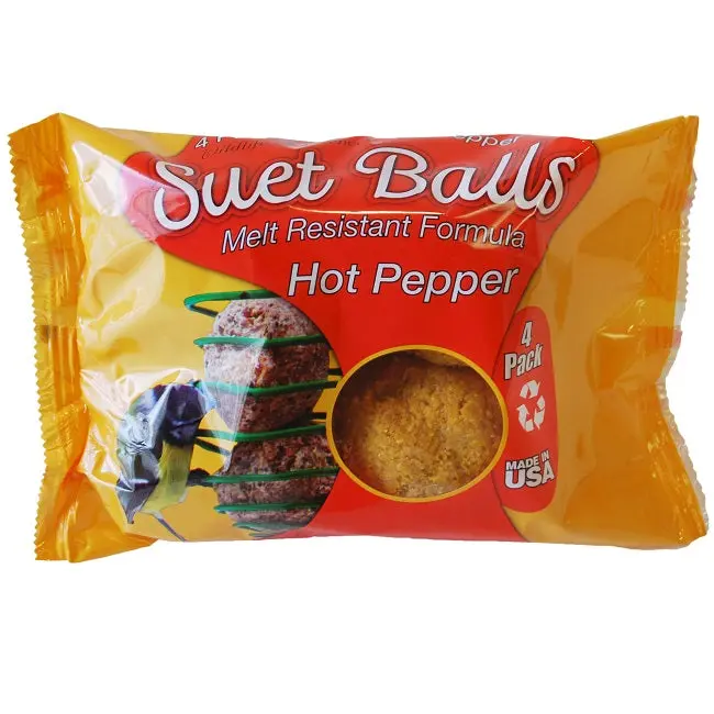 Wildlife Sciences Melt-Resistant Suet Balls – Hot Pepper Flavor, 4-Pack 1