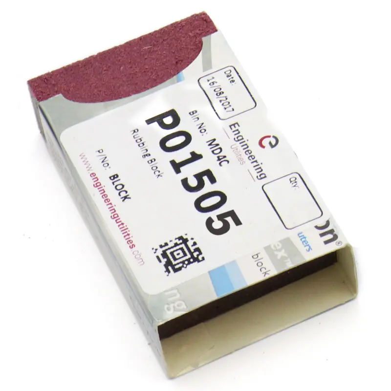 Wine-Colored 36-Grit Rubbing Block 1