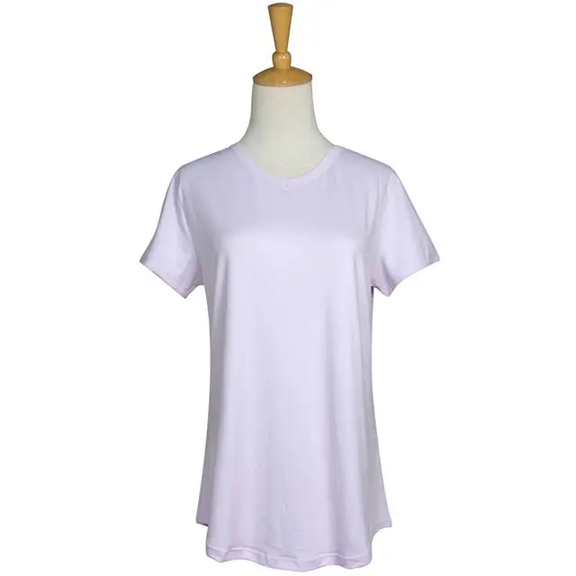 Women’S Light Lavender Lounge Shirt – Soft Casual Top 1