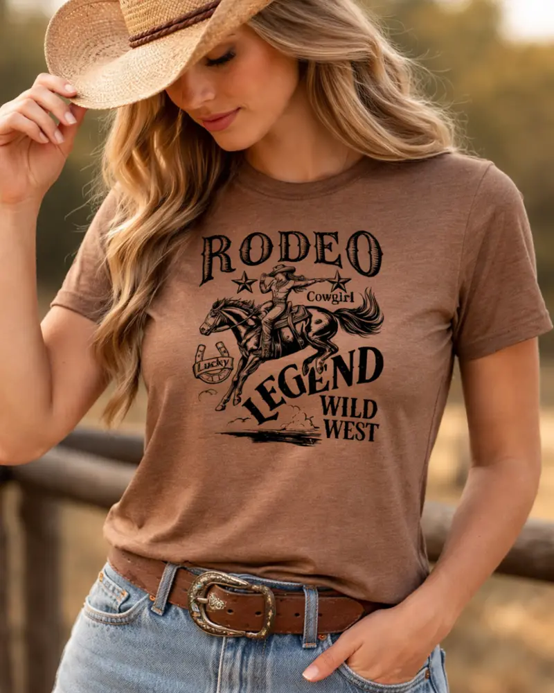 Women'S Rodeo-Inspired Graphic T-Shirt 1