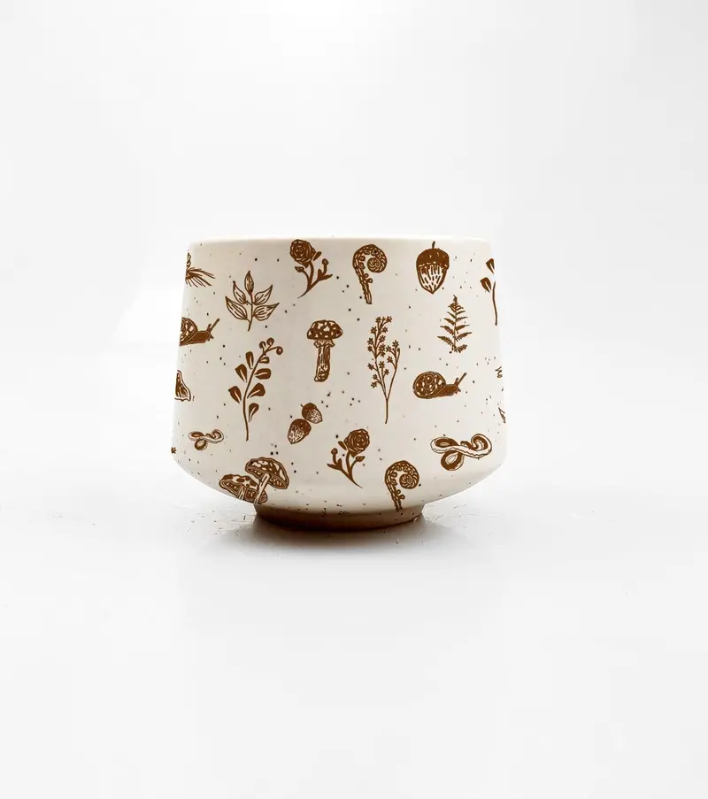 Woodland-Themed Small Ceramic Cup 1
