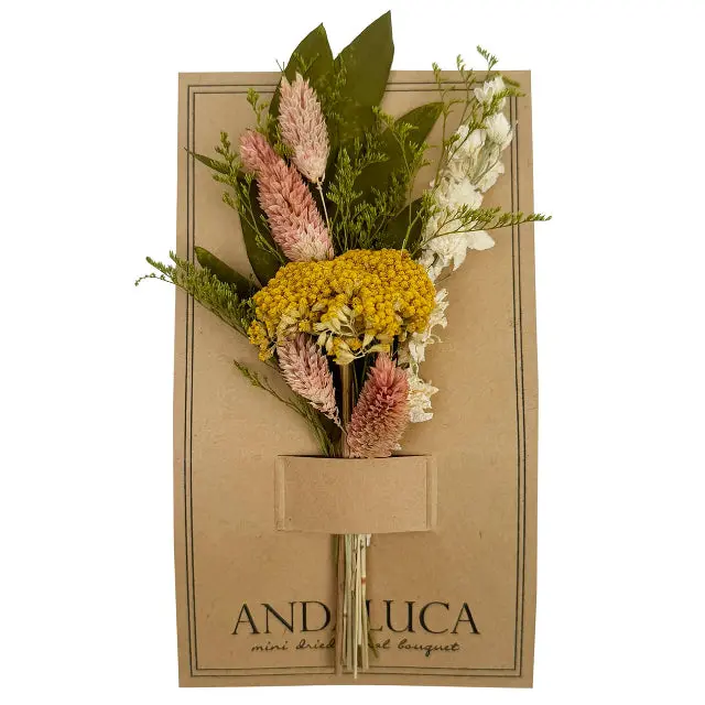 Yarrow & Larkspur Mini Dried Bouquet – Cottage-Core Preserved Mix 1