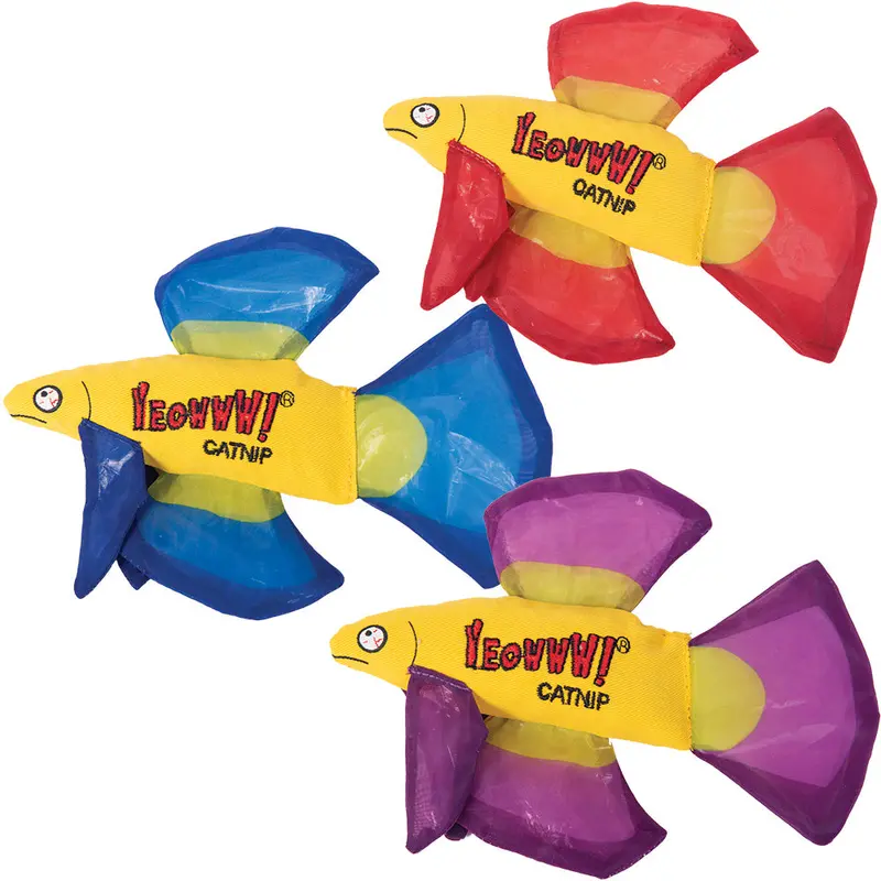 Yeowww! Mo Betta Fish Catnip Toy For Interactive Play 1