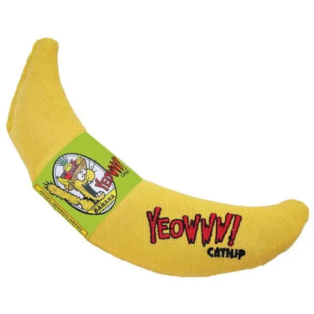 Yeowww! Organic Catnip-Stuffed Banana Toy For Cats 1