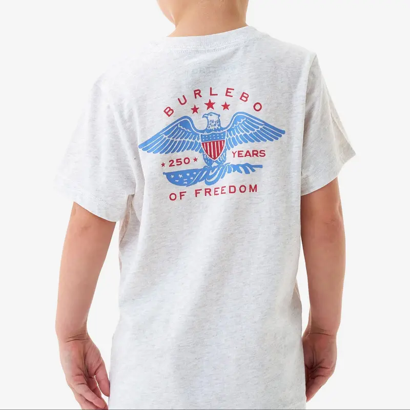 Youth Eagle Outdoors Heather Oatmeal Short-Sleeve Tee 1