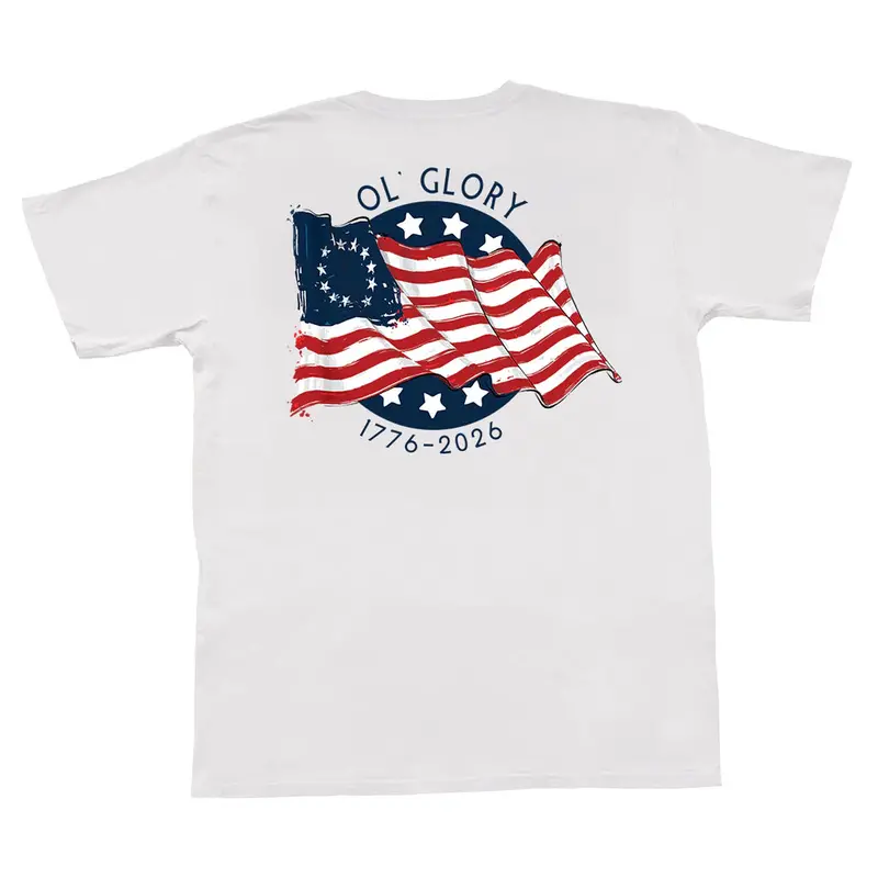 Youth Old Glory Flag Short Sleeve Pocket Tee 1