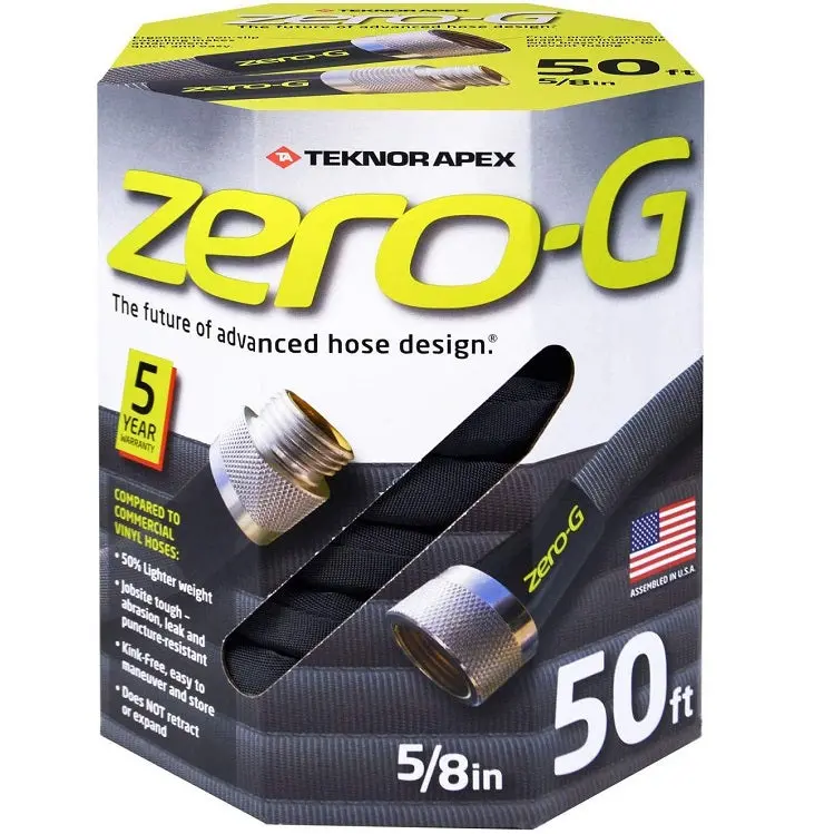 Zero-G Flexible Lightweight Garden Hose – 50-Foot, 5/8-Inch Diameter 1