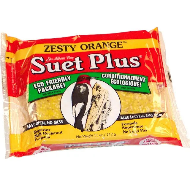 Zesty Orange Suet Cake – 11 Oz Premium Wild Bird Food 1