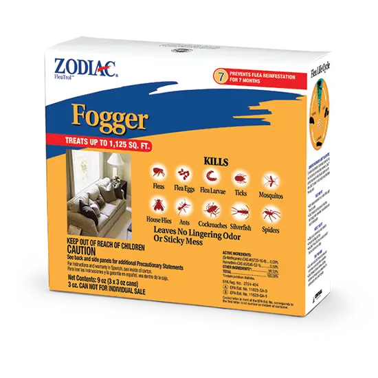 Zodiac Flea & Tick Fogger – Indoor Pest Control, 3-Pack 1