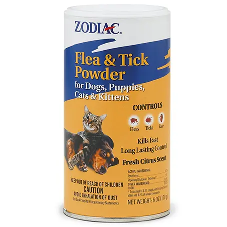 Zodiac Flea & Tick Powder – 6 Oz (Safe For Dogs, Puppies, Cats & Kittens) 1