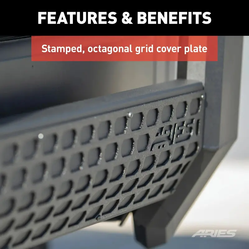 Aries Advantedge Bull Bar – Black Aluminum, Fits Select Toyota Tundra Models 1