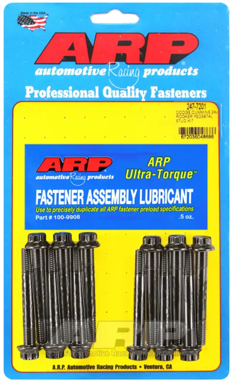 Arp 24V Dodge Cummins Rocker Arm Pedestal & Stud Kit 1