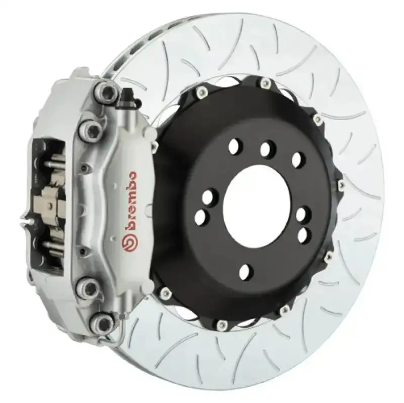 Brembo 22+ Gr86 Rear Gt Bbk 4 Piston Cast 345X28 2Pc Rotor Slotted Type3-Silver 1