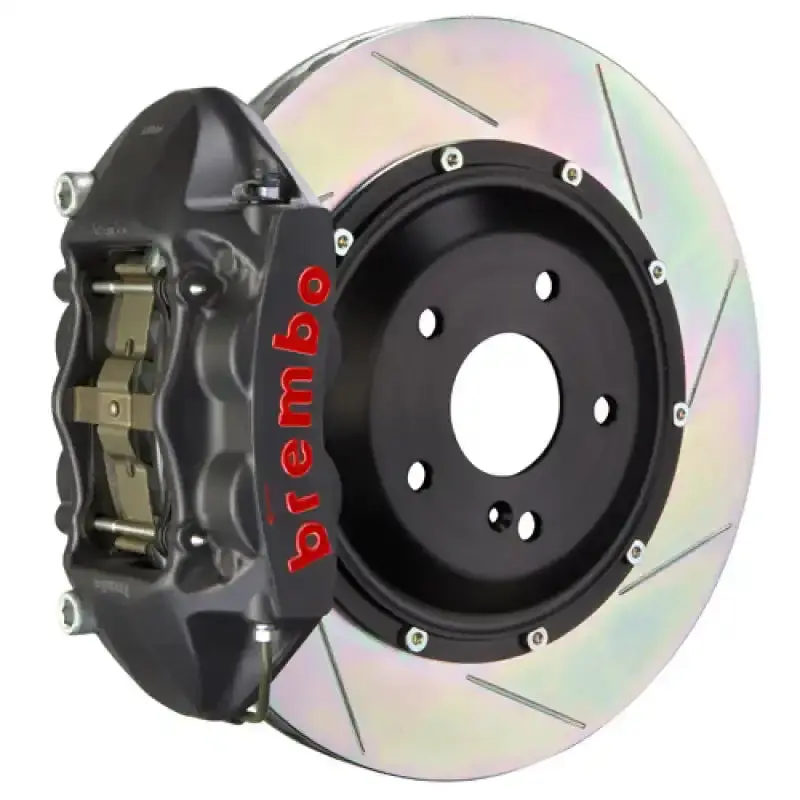 Brembo Gts Rear Big Brake Kit For 2006–2012 Bmw 325I (Non-Xdrive) – Slotted 345X28Mm 2-Piece Rotors, 4-Piston Calipers 1
