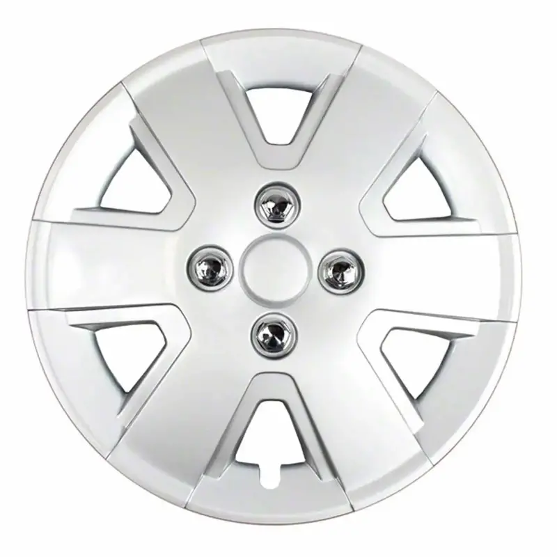 Coast To Coast Iwc43215S 15-Inch 6-Spoke Silver Plastic Wheel Cover Set (4-Pack) With Spring Steel Clips 1