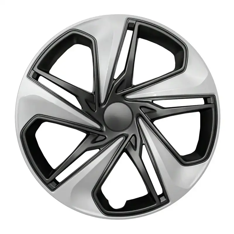 Coast To Coast Iwc54116Sc 16" 5-Spoke Alloy Wheel Covers – Silver & Charcoal Abs Set Of 4 1