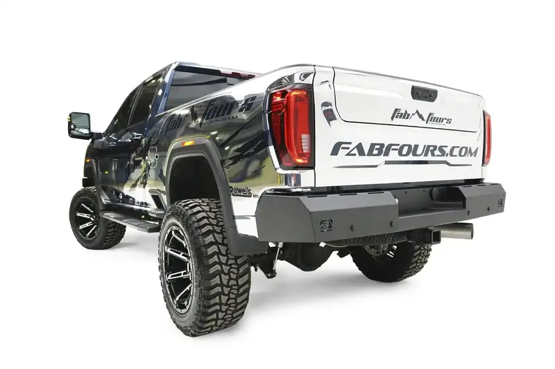 Fab Fours Ch20-Rt4950-1 Heavy-Duty Red Steel Rear Bumper – Off-Road Ready 1