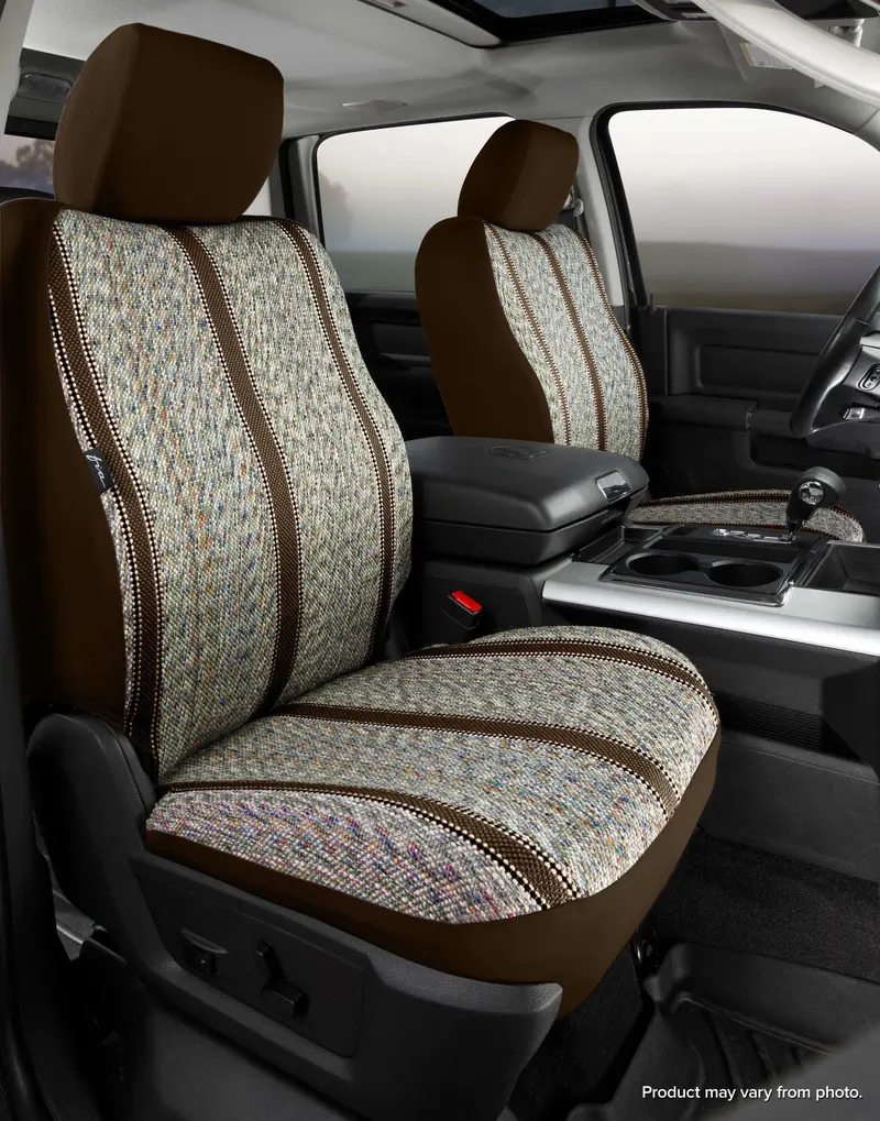 Fia Custom-Fit Saddleblanket Front Seat Covers For Jeep Wrangler (Tr40 Series, Brown) 1