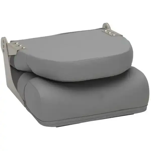 Fold-Down Pontoon Boat Seat In Charcoal Finish 1