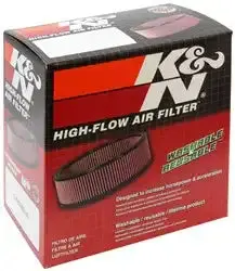 K&N High-Flow Round Air Filter – Reusable Performance Replacement (E-3200) 1