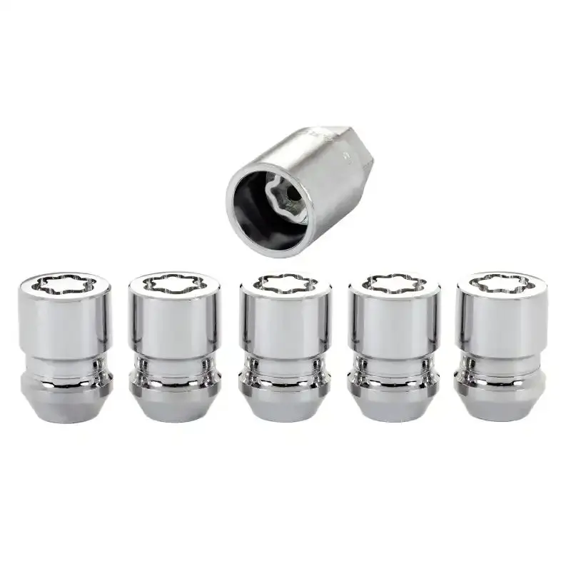 Mcgard Chrome Wheel Lock Nut Set – 5-Pack, Cone Seat, M12X1.5, 13/16" Hex, 1.28" Length 1