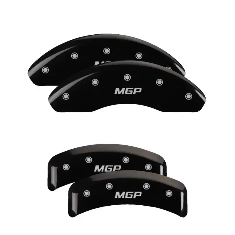 Mgp 4 Caliper Covers Engraved Front & Rear Mgp Black Finish Silver Ch 1