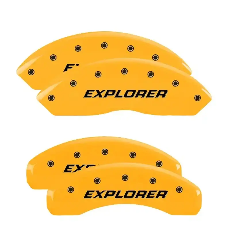 Mgp Engraved Caliper Covers – Yellow Finish With Black Char Accents For 1998 Ford Expedition 1