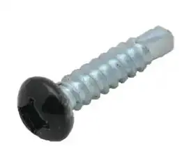 Pan-Head Self-Tapping Screw – #8 × 1", Black Finish 1