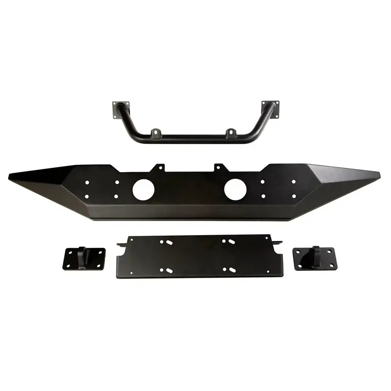 Rugged Ridge Spartan Front Bumper – Overrider Style With Standard Ends For 2018–2021 Jeep Wrangler Jl & 2020–2021 Gladiator Jt 1