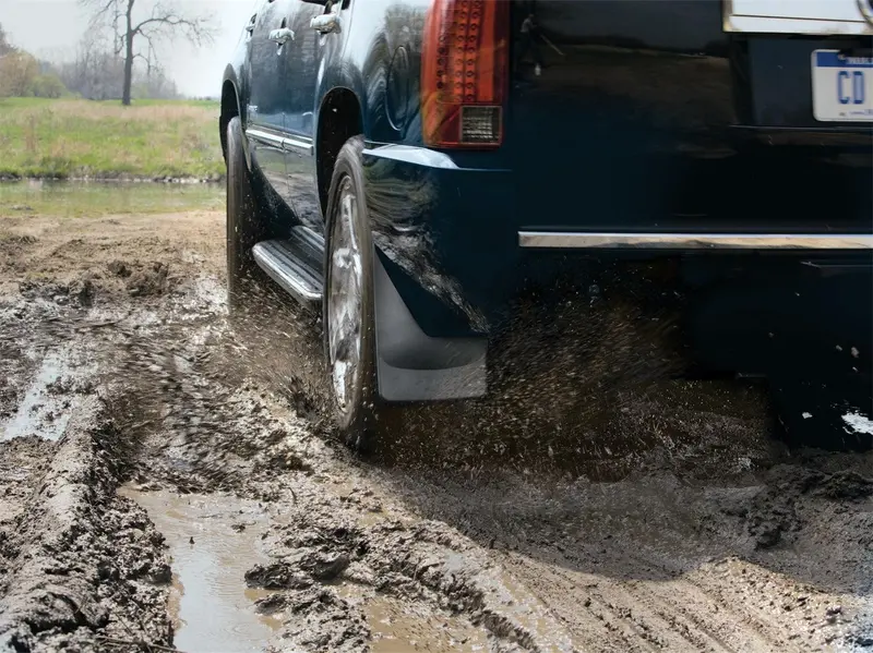 Weathertech Mudflaps – No-Drill Digitalfit Installation, Black Finish, All-Weather Protection 1